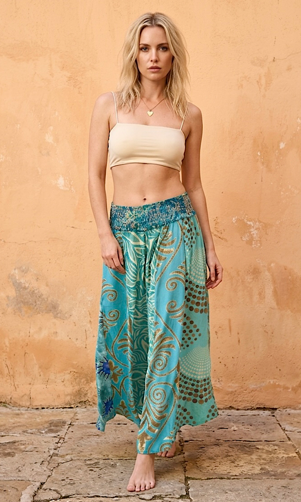Glastonbury Trousers - Turquoise