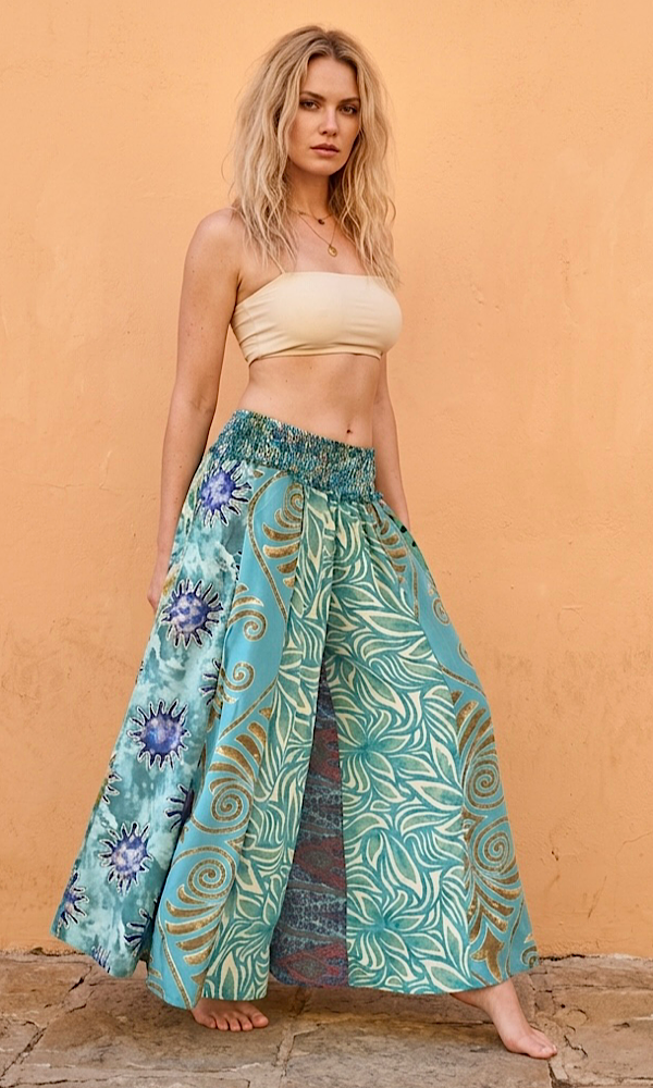 Glastonbury Trousers - Turquoise