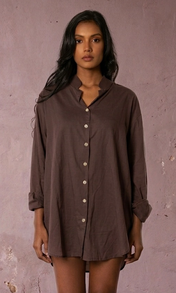 Isabella Shirt - Mocha