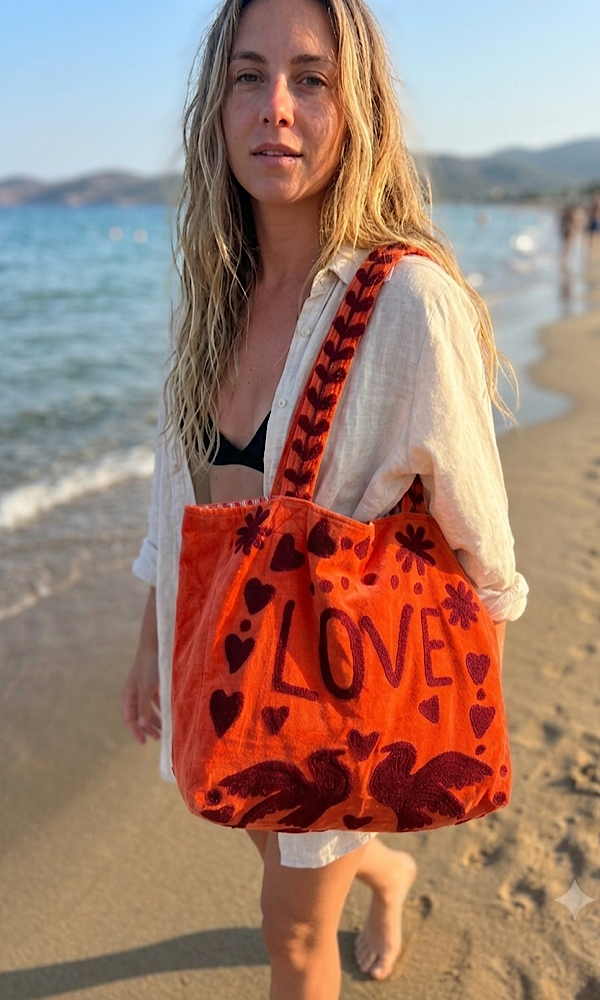 Love Peace Bag - Orange