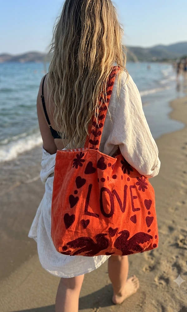 Love Peace Bag - Orange