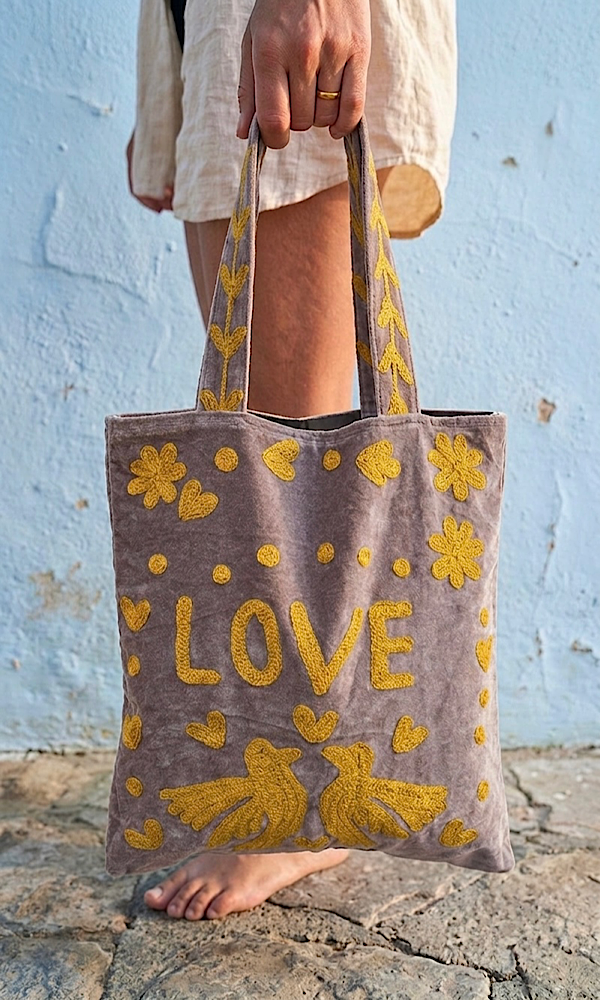 Love Peace Bag - Brown