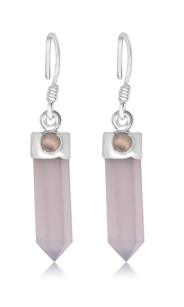 Rose Quartz Earring E50