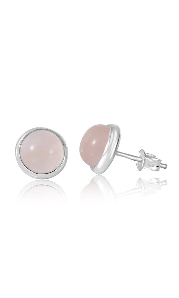 Rose Quartz Studs S6
