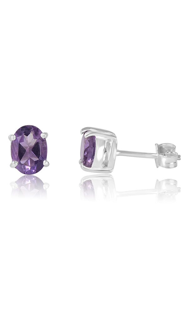 Amethyst Studs S7